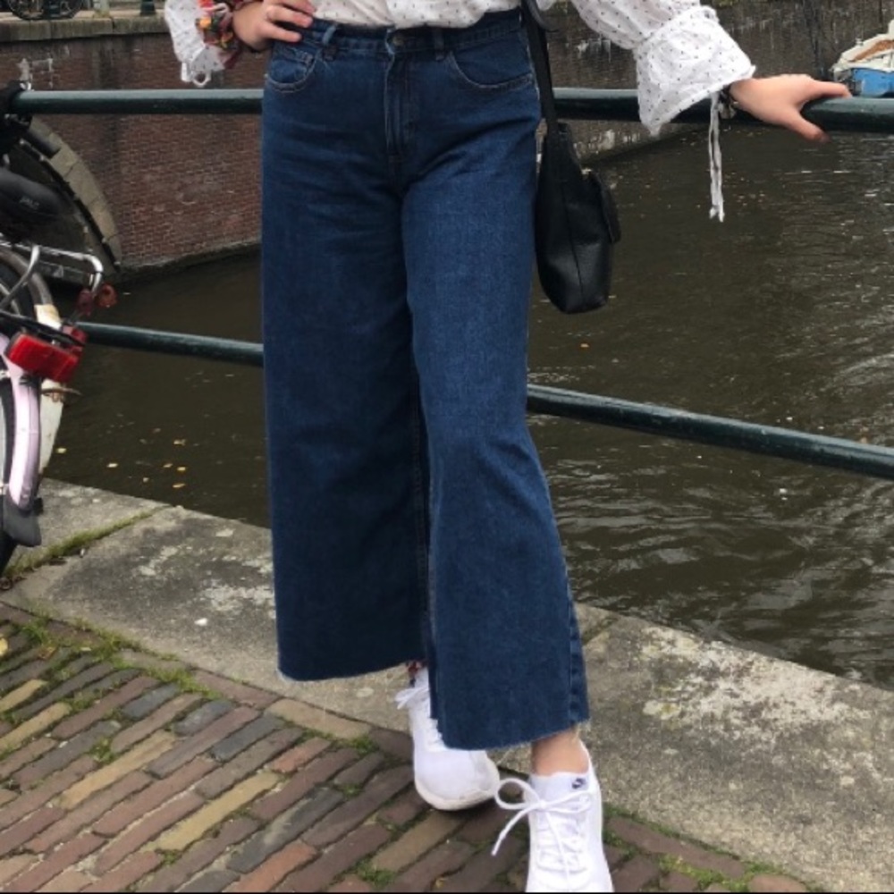 ZARA flares flared jeans size US 8 EUR 40 wide leg